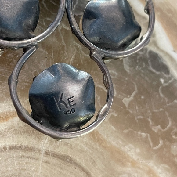 Brutalist studio jeweler statement necklace - Picture 8 of 9